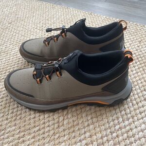 Bass Pro Shops Gray and Black Sneakers with Orange Accents